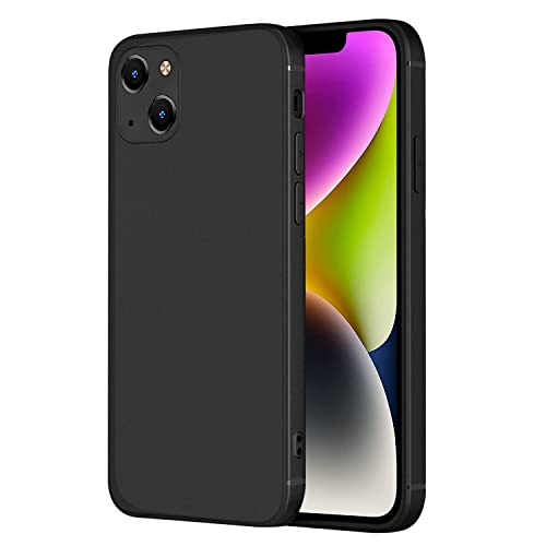 gueche Silikon Hülle für iPhone 14, Ganzkörperschutz handyhülle mit Seidig-Weicher Berühren, Das ultradünne Design für iPhone 14 Case Cover Coque (Schwarz) gueche Silikon Hülle für iPhone 14, Ganzkörperschutz handyhülle mit Seidig-Weicher Berühren, Das ultradünne Design für iPhone 14 Case Cover Coque (Schwarz) von gueche