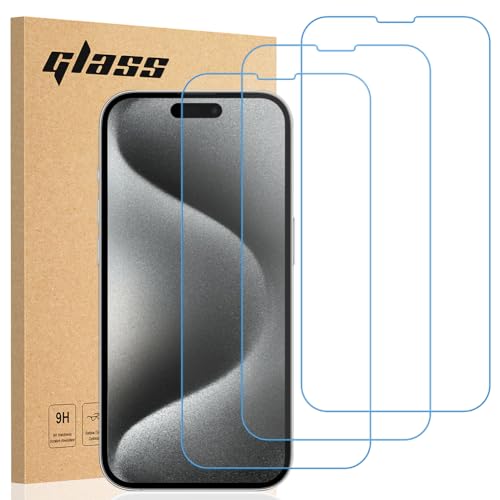 gueche 3 Stück für iPhone 15 Pro Max Schutzfolie, Frei von Kratzern, HD Displayschutzfolie, Ultrabeständig, Panzer Schutz Glas für iPhone 15 Pro Max Splitterfest schutzglas gueche 3 Stück für iPhone 15 Pro Max Schutzfolie, Frei von Kratzern, HD Displayschutzfolie, Ultrabeständig, Panzer Schutz Glas für iPhone 15 Pro Max Splitterfest schutzglas von gueche