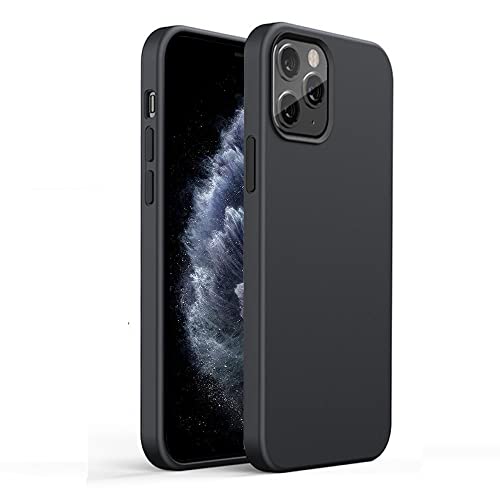 gueche Hülle für iPhone 11 Pro, [Militärstandard] Stoßfest [Kameraschutz] Handyhülle, Rückseite Anti-Fingerabdruck Schutzhülle Case, Schwarz von gueche