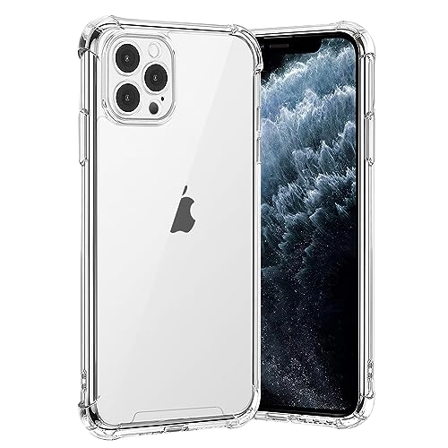 gueche Hülle für iPhone 11 Pro Max, Durchsichtig Schutzhülle mit Weiche Silikon Handyhülle, Transparent Bumper Case Cover, mit dem kabellosen Laden kompatibel, Handyhalterung Fahrrad von gueche