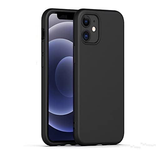 gueche Hülle für iPhone 12 und iPhone 12 Pro, [Militärstandard] Stoßfest [Kameraschutz] Handyhülle, Rückseite Anti-Fingerabdruck Schutzhülle Case, Schwarz von gueche