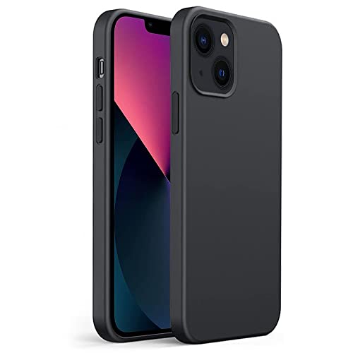 gueche Hülle für iPhone 13, [Militärstandard] Stoßfest [Kameraschutz] Handyhülle, Rückseite Anti-Fingerabdruck Schutzhülle Case, Schwarz von gueche
