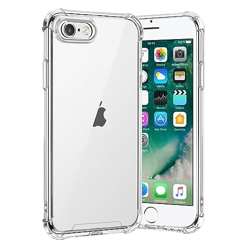 gueche Hülle für iPhone 6s Plus und 6 Plus, Durchsichtig Schutzhülle mit Weiche Silikon Handyhülle, Transparent Bumper Case Cover, mit dem Handyhalterung Auto kompatibel, Handyhalterung Fahrrad gueche Hülle für iPhone 6s Plus und 6 Plus, Durchsichtig Schutzhülle mit Weiche Silikon Handyhülle, Transparent Bumper Case Cover, mit dem Handyhalterung Auto kompatibel, Handyhalterung Fahrrad von gueche