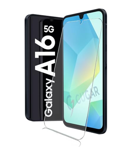 1X Panzerglas für Samsung Galaxy A16 5G Schutzfolie, Panzer Schutz Glas Panzerfolie für Samsung Galaxy A16 Schutzglas, Gehärtetem Glas Displayschutz für Galaxy A16 Folie [1 Stück] von gugar