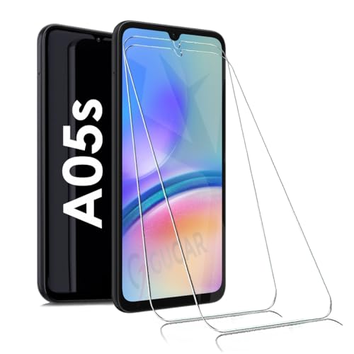 2X Panzerglas für Samsung A05s Schutzfolie, Panzer Schutz Glas Panzerfolie für Samsung Galaxy A05s Schutzglas, Gehärtetem Glas Displayschutz für Galaxy A05s Folie [2 Stück] von gugar