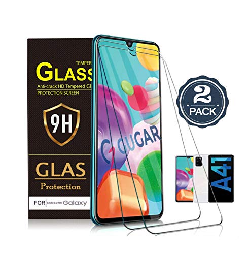 Samsung Galaxy A41 Panzerglas - [2 Stück] Für Galaxy A41 Panzerglasfolie Schutzfolie, Anti Kratzer,Displayschutz, HD Klar Panzerglasfolie Für Samsung A41 [9H Härte] Schutzglas für Samsung Galaxy von gugar