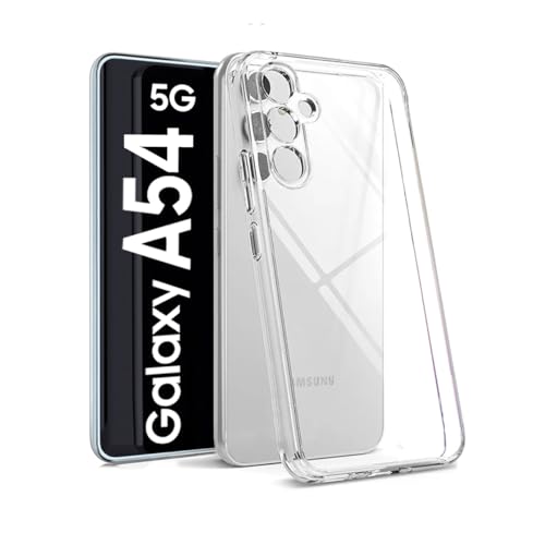 gugar Samsung A54 Hülle - Für Samsung Galaxy A54 Hülle, Silikon Transparent Handyhülle Samsung A54, Hülle Samsung A54, Leicht Durchsichtig Slim Case Stoßfest Schutzhülle von gugar