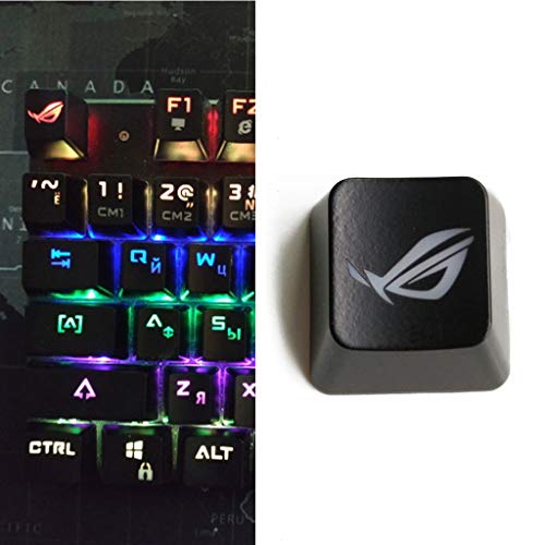 gulang-keng Mechanische Tastatur-Kappe mit ABS-Hintergrundbeleuchtung, R4-Höhe, transluzente Tastenkappe, ESC, DIY-Geschenk für Spielliebhaber von gulang-keng