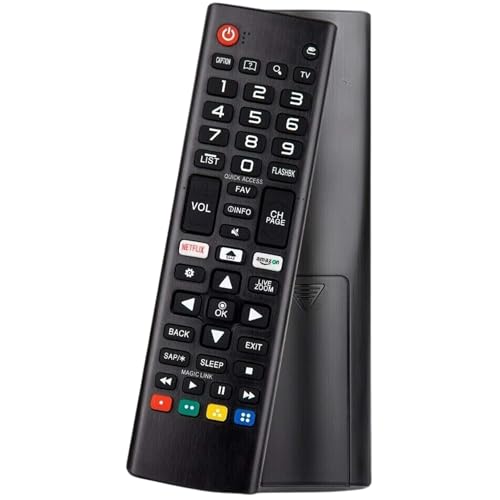 Universal für LG Fernbedienung Smart TV, Geeignet für Alle Original LG Fernseher AKB75095308 AKB75095307 AKB73715601 mit Netflix Amazon Tasten Geeignet für Fernbedienung LG Smart TV LCD LED 3D HDTV Universal für LG Fernbedienung Smart TV, Geeignet für Alle Original LG Fernseher AKB75095308 AKB75095307 AKB73715601 mit Netflix Amazon Tasten Geeignet für Fernbedienung LG Smart TV LCD LED 3D HDTV von gumrox