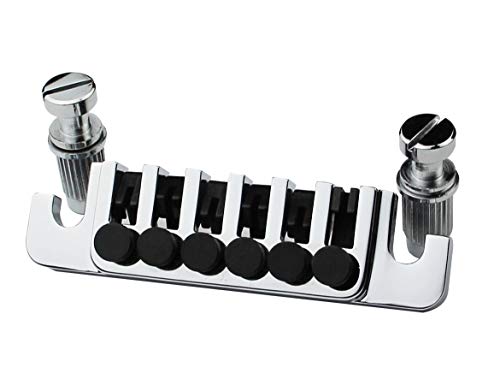 Guyker Guitar Bridge Tailpiece - Tune-O-Matic Bridges Replacement for EPI LP SG 6 String Electric Guitar (Chrome) von guyker