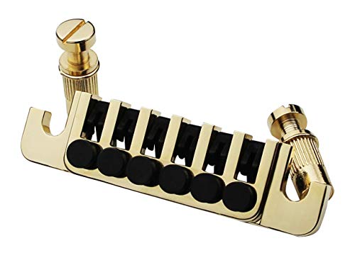 Guyker Guitar Bridge Tailpiece - Tune-O-Matic Bridges Replacement for EPI LP SG 6 String Electric Guitar (Golden) von guyker