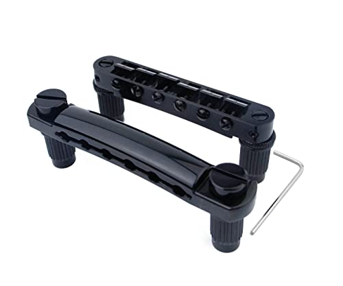 Guyker Guitar Tune-O-Matic Bridge and Stop Bar Tailpiece Combo with Anchors and Studs Replacement Compatible with LP SG EPI 6 String Electric Guitar Black Guyker Guitar Tune-O-Matic Bridge and Stop Bar Tailpiece Combo with Anchors and Studs Replacement Compatible with LP SG EPI 6 String Electric Guitar Black von guyker