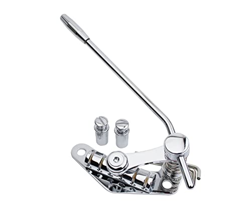 Guyker Tune-O-Matic Style E-Gitarre Brücke Stop Bar Saitenhalter Tremolo kompatibel mit LP SG Guitars TM85, Chrom Guyker Tune-O-Matic Style E-Gitarre Brücke Stop Bar Saitenhalter Tremolo kompatibel mit LP SG Guitars TM85, Chrom von guyker