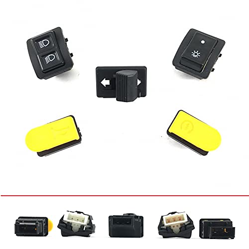 LENKER SCHALTER SET * LICHTSCHALTER - HUPE - ABBLEND-FERNLICHT - E-START - BLINKER für BENZHOU YIYING REX RS AGM GMX JINAN QINGQI KYMCO BAOTIAN FLEX TECH JONWAY MOTINO von gy6-ersatzteile_de
