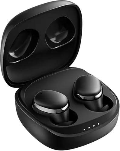 h24z E30 Kabellose Bluetooth 5.3 mit 50H Deep Bass In-Ear-Kopfhörer – Ohrhörer mit aktiver Geräuschunterdrückung, 4 ENC-Mikrofonen & IPX5-wasserdichte Kopfhörerr – (Schwarz) von h24z