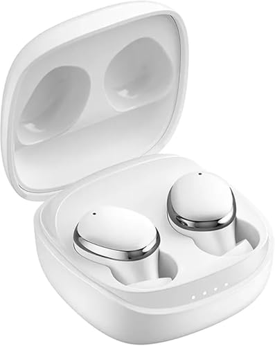 h24z E30 Kabellose Bluetooth 5.3 mit 50H Deep Bass In-Ear-Kopfhörer – Ohrhörer mit aktiver Geräuschunterdrückung, 4 ENC-Mikrofonen & IPX5-wasserdichte Kopfhörer (Weiß) von h24z