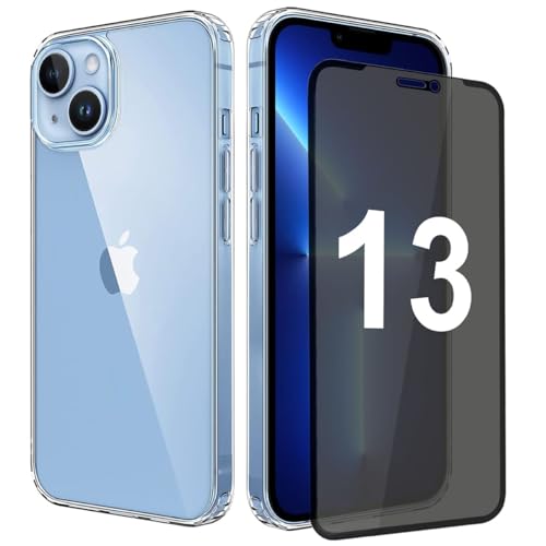 h24z Anti-Gelb Transparente Schutzhülle (Durchsichtige handyhülle) Militärischer Schutz, Oleophobe Beschichtung, Anti-Spy Displayschutz (Privacy Panzer Schutz Glas) für das iPhone 13 (6,1") h24z Anti-Gelb Transparente Schutzhülle (Durchsichtige handyhülle) Militärischer Schutz, Oleophobe Beschichtung, Anti-Spy Displayschutz (Privacy Panzer Schutz Glas) für das iPhone 13 (6,1") von h24z