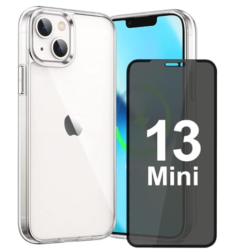 h24z Anti-Kratzer Schutzhülle (Durchsichtige handyhülle) Militärischer Schutz, Oleophobe Beschichtung, Anti-Spy Displayschutz (Privacy Panzer Schutz Glas) für das iPhone 13 Mini (5,4") h24z Anti-Kratzer Schutzhülle (Durchsichtige handyhülle) Militärischer Schutz, Oleophobe Beschichtung, Anti-Spy Displayschutz (Privacy Panzer Schutz Glas) für das iPhone 13 Mini (5,4") von h24z