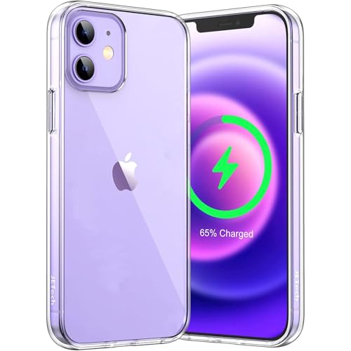 h24z Hülle für iPhone 12 Mini 5,4 Zoll, Nie Vergilbung, stoßfeste Durchsichtig Handyhülle Schutzhülle Case Cover, Kratzfest, transparente Rückseite (transparente) von h24z