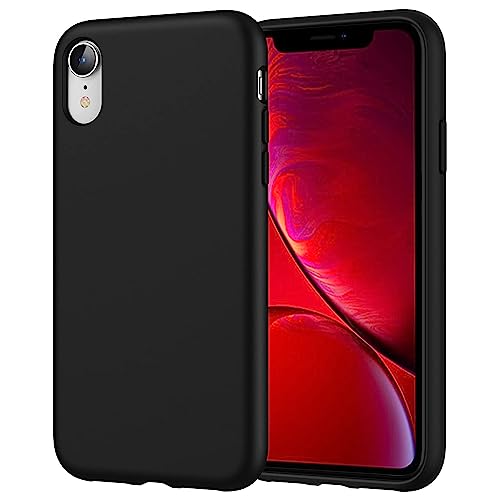 h24z Silikon Hülle für iPhone XR, 6,1-Zoll, seidigem Ganzkörper Handyhülle, mit weichem Mikrofaser-Innenfutter stoßfestes Schwarz Abdeckung h24z Silikon Hülle für iPhone XR, 6,1-Zoll, seidigem Ganzkörper Handyhülle, mit weichem Mikrofaser-Innenfutter stoßfestes Schwarz Abdeckung von h24z