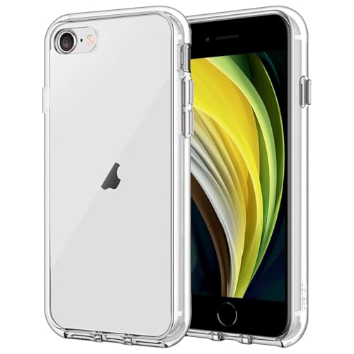 h24z Hülle für iPhone SE 3/2 (Modell 2022/2020), iPhone 8 und iPhone 7 (4,7 Zoll), stoßfeste, Nie vergilbende Durchsichtig Handyhülle Schutzhülle Case Cover mit Anti-kratzt Transparente Rückseite von h24z