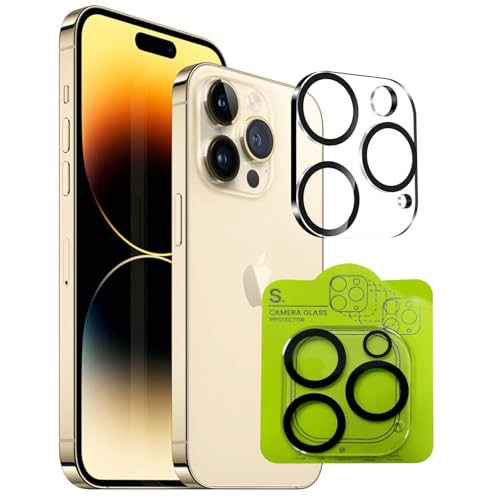 h24z Kameraschutz kompatibel für iPhone 15 Pro (6,1 Zoll) und iPhone 15 Pro Max (6,7 Zoll) – Ultra HD klare Kamera Schutzfolie & 9H gehärtetes Glas – Anti-Kratzer Linsenschutz (iPhone 15 Pro Max) von h24z