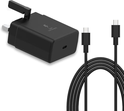 Hafiuege 45 W Superschnelles USB-C-Ladegerät für Samsung Galaxy S25 Ultra/S24 Ultra/S23 Ultra/S23/S22/S21+/A12/A13/A14/A15/A15/A25, 1,8 m Typ-C-Kabel Hafiuege 45 W Superschnelles USB-C-Ladegerät für Samsung Galaxy S25 Ultra/S24 Ultra/S23 Ultra/S23/S22/S21+/A12/A13/A14/A15/A15/A25, 1,8 m Typ-C-Kabel von hafiuege