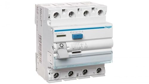 Fehlerstromschalter 4P 40A 0,1A Typ A CEA440J hager Polo 3250611619604 von hager polo
