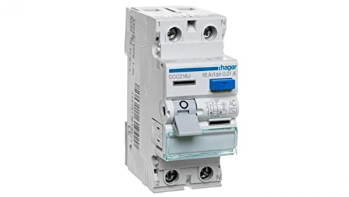 Fehlerstromschutzschalter 2P 16A 0,01A Typ AC CCC216J hager Polo 3250611619420 von hager polo