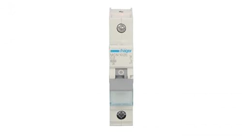 Hager Polo Leitungsschutzschalter 1P 76A 6kA AC MCN102E Hutschienenmontage von hager polo