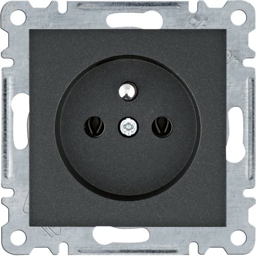 Lumina Steckdosensteckdose mit Erdung 16A/250VAC schwarz WL1023 hager Polo 8694407003362 von hager polo