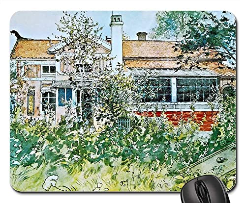 Lenkauflage Kunst Aus Schweden Künstler Carl Larsson Malerei Mauspads Tragbar Gaming Mauspad Multifunktional Mouse Pad Für Computer Laptops Professionelle Gamer 25X30Cm von haikoushibaikanshangmaoyouxiangongsi2