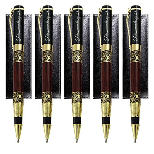 Füllfederhalter mit Holzmaserung, Individuelle Stifte mit Text, Personalisiertes Füllfederhalter-Kugelschreiber-Set mit Geschenkbox für Abschlussfeier, Business, Journaling-Kugelschreiber,5 Stück Füllfederhalter mit Holzmaserung, Individuelle Stifte mit Text, Personalisiertes Füllfederhalter-Kugelschreiber-Set mit Geschenkbox für Abschlussfeier, Business, Journaling-Kugelschreiber,5 Stück von half-acre square pond