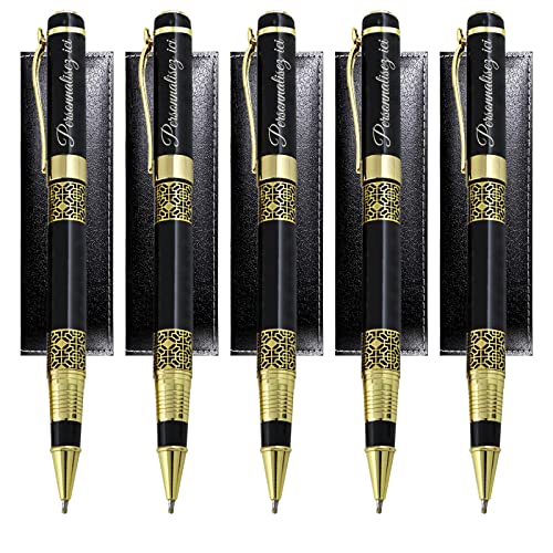 Füllfederhalter mit Holzmaserung, Individuelle Stifte mit Text, Personalisiertes Füllfederhalter-Kugelschreiber-Set mit Geschenkbox für Abschlussfeier, Business, Journaling-Kugelschreiber,5 Stück Füllfederhalter mit Holzmaserung, Individuelle Stifte mit Text, Personalisiertes Füllfederhalter-Kugelschreiber-Set mit Geschenkbox für Abschlussfeier, Business, Journaling-Kugelschreiber,5 Stück von half-acre square pond