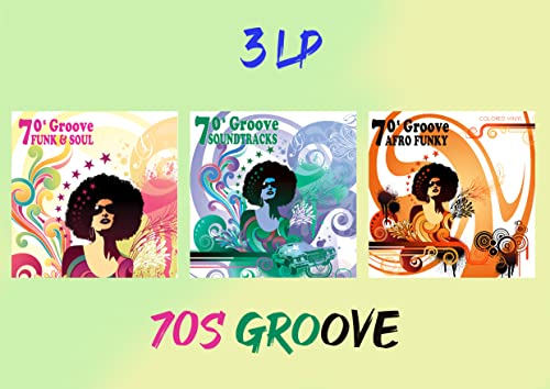 3 Farbiges Vinyl 70s Groove: Funk & Soul - Soundtracks - Afro Funky Musik und Soundtracks der großen 70er Hits von halidon