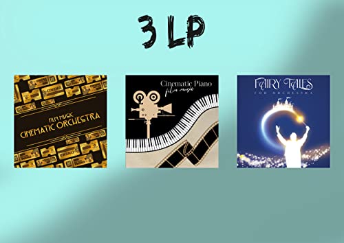 3 LP-Vinyls Filmmusik-Soundtracks in Klavier und Orchester von halidon