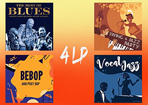 4 Vinyl - The Best Of Blues, Swing & Jazz, Bebop, Vocal Jazz von halidon