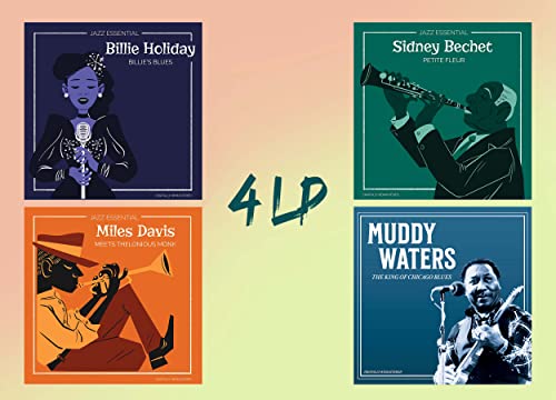 4 Vinyls Jazz – Miles Davis , Billie Holiday , Sindey Bechet , Muddy Waters 4 Vinyls Jazz – Miles Davis , Billie Holiday , Sindey Bechet , Muddy Waters von halidon
