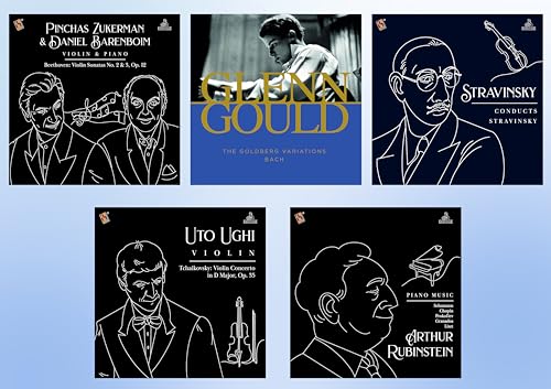5 Vinyls mit klassischer Musik - Beethoven, Tschaikowsky, Bach, Schumann, Chopin 5 Vinyls mit klassischer Musik - Beethoven, Tschaikowsky, Bach, Schumann, Chopin von halidon
