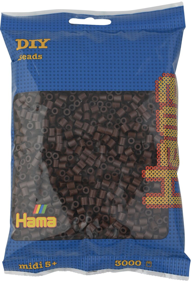 HAMA Bügelperlen midi, braun, 3.000er Beutel HAMA Bügelperlen midi, braun, 3.000er Beutel von hama bügelperlen