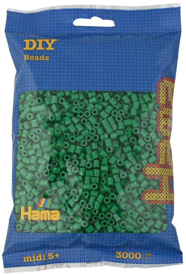 HAMA Bügelperlen midi, grün, 3.000er Beutel HAMA Bügelperlen midi, grün, 3.000er Beutel von hama bügelperlen