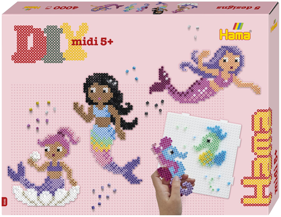 Hama Bügelperlen midi , Meerjungfrauen, , Geschenkpackung Hama Bügelperlen midi , Meerjungfrauen, , Geschenkpackung von hama bügelperlen