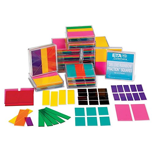 ETA hand2mind Deluxe Kunststoff Rainbow Fraction Squares Klassenzimmer Basics Kit ETA hand2mind Deluxe Kunststoff Rainbow Fraction Squares Klassenzimmer Basics Kit von hand2mind