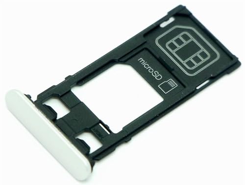 Handywest Kompatibel mit Sony Xperia X F5121 SIM Karte Halter Micro-SD Tray Slot Holder Memory Nano SIM Halterung Speicher Karte Halter Silver Handywest Kompatibel mit Sony Xperia X F5121 SIM Karte Halter Micro-SD Tray Slot Holder Memory Nano SIM Halterung Speicher Karte Halter Silver von handywest