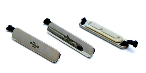 handywest 3X Kompatibel für Samsung Galaxy S5 SM-G900F G900F Ladebuchse USB Abdeckung Deckel Kappe Cover Staub Schutz Kappe Staubschutzdeckel Dichtungskappe Dichtung Charging Cap Gold handywest 3X Kompatibel für Samsung Galaxy S5 SM-G900F G900F Ladebuchse USB Abdeckung Deckel Kappe Cover Staub Schutz Kappe Staubschutzdeckel Dichtungskappe Dichtung Charging Cap Gold von handywest