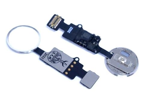 handywest Kompatibel für iPhone 7 7G Home Button Flex Touch ID Finger Abdruck Knopf Silber 821-00912-A von handywest
