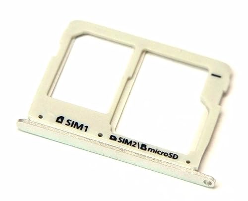 handywest Kompatibel mit Samsung Galaxy A5 SM-A510F N (2016) Silver Simkarten Micro SD Halter SIM Card Adapter Einschubfach Holder Adapter Halterung Schlitten Nano SIM Halter Fach Tray Slot von handywest