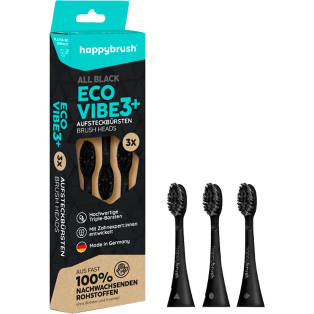 ECO VIBE 3 Aufsteckbürsten von happybrush