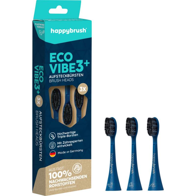 ECO VIBE 3 Auftsteckbürsten, Aufsteckbürste von happybrush