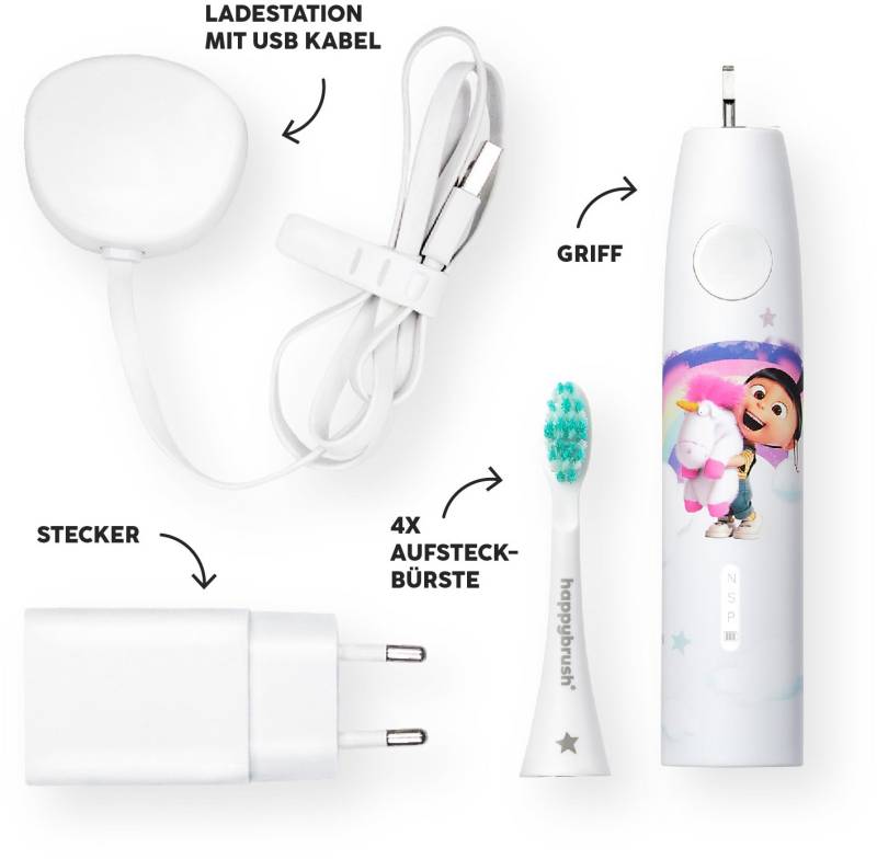 ECO VIBE KIDS Agnes + 3 Refills Schallzahnbürste von happybrush